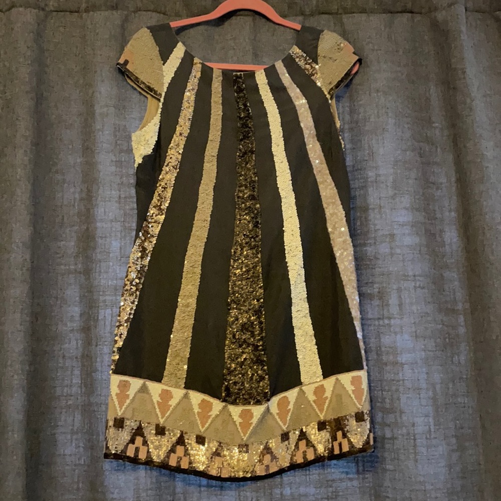 NYE: All Saints Sequin Goldbeam Dress